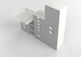 Armoires 3D - Combinaison d'armoires - Ikea - Småstad