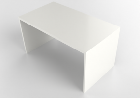 Muebles 3D - Banco de madera lacada - Ikea - Sm&aring;stad