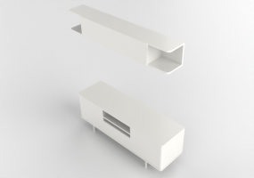 Móveis 3D - Conjunto de móveis p/ TV - Ikea - Mostorp