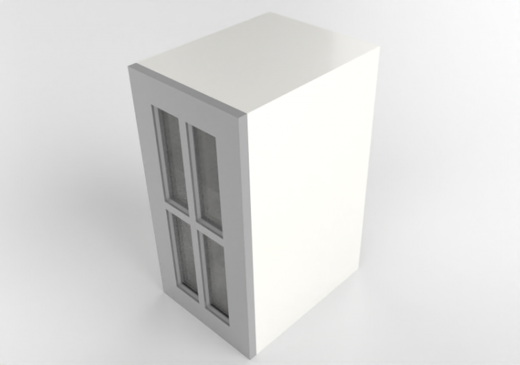 吊柜 - Wall cabinet in lacquered wood - Ikea - Metod - Bodbyn...