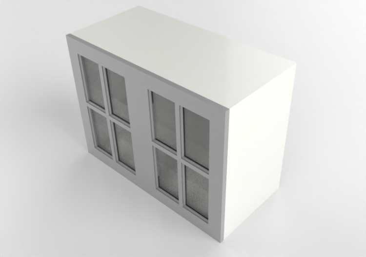 Colgantes 3D - Mueble alto de madera lacada - Ikea - Metod...