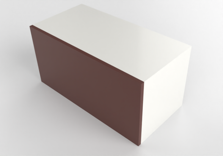 3d Hängeschränke - Horizontaler Hängeschrank aus Holz...