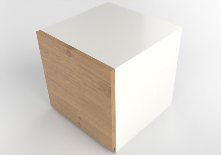 Pensili 3D - Pensile orizzontale in legno laccato - Ikea -...