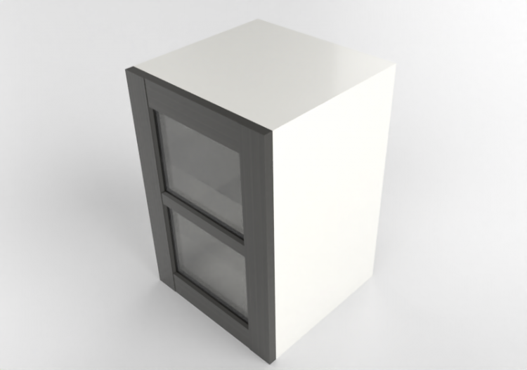 Colgantes 3D - Mueble alto de madera lacada - Ikea - Metod...