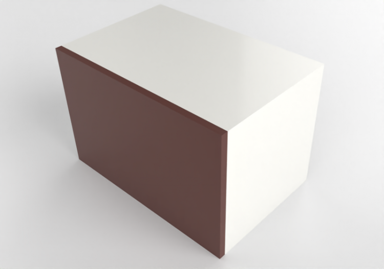 3d Hängeschränke - Horizontaler Hängeschrank aus Holz...
