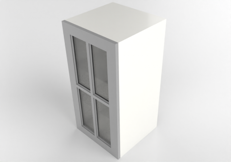 吊柜 - Wall cabinet in lacquered wood - Ikea - Metod - Bodbyn...