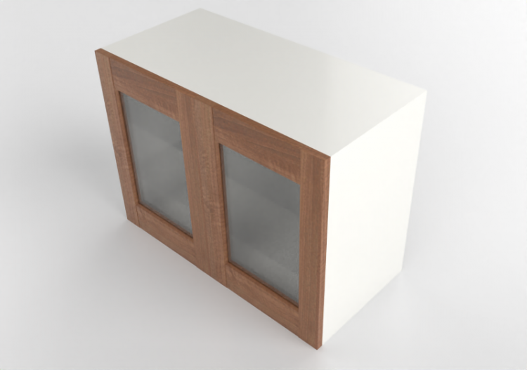 吊柜 - Wall cabinet in lacquered wood - Ikea - Metod -...