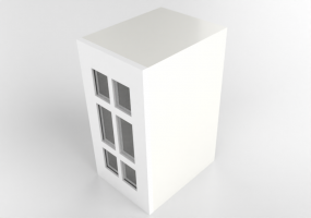 3D Hanging cabinets - Wall cabinet in lacquered wood - Ikea - Metod - Stensund