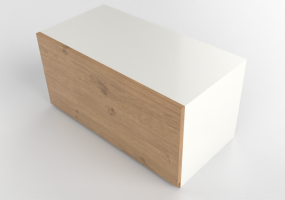 Colgantes 3D - Mueble alto horizontal de madera lacada - Ikea - Metod - Voxtorp