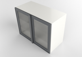3D Hanging cabinets - Wall cabinet in lacquered wood - Ikea - Metod - Hejsta
