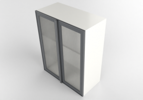 3D Hanging cabinets - Wall cabinet in lacquered wood - Ikea - Metod - Hejsta