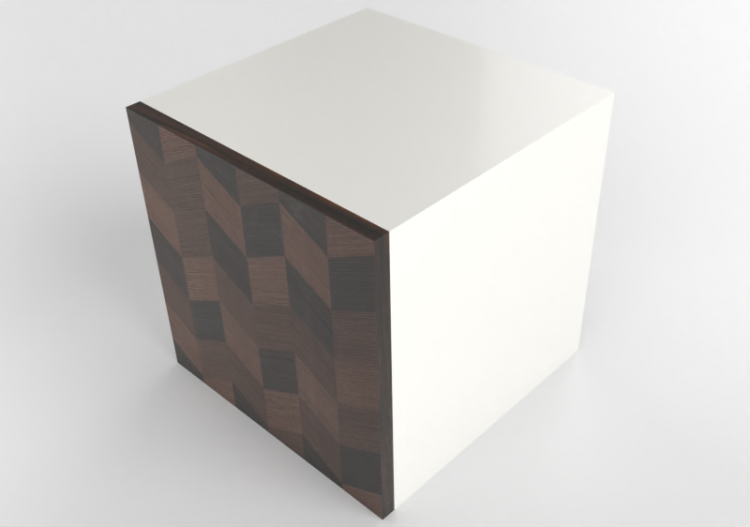 3d Hängeschränke - Horizontaler Hängeschrank aus Holz...