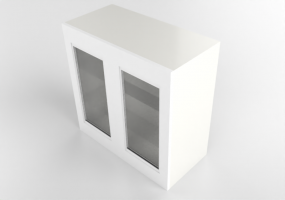 3D Hanging cabinets - Wall cabinet in lacquered wood - Ikea - Metod - Axstad