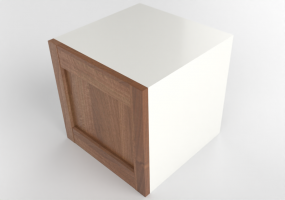 Pensili 3D - Pensile orizzontale in legno laccato - Ikea - Metod - Enk&ouml;ping