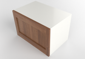 Pensili 3D - Pensile orizzontale in legno laccato - Ikea - Metod - Enk&ouml;ping