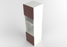 3D Columns - Lacquered Wooden Column Cabinet - Ikea - Method