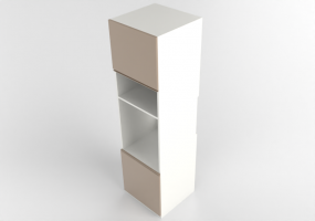 Colunas 3D - Móvel de coluna de madeira envernizada - Ikea - Metod - Upplöv