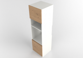 Colonnes 3D - Meuble colonne en bois laqu&eacute; - Ikea - Metod - Voxtorp