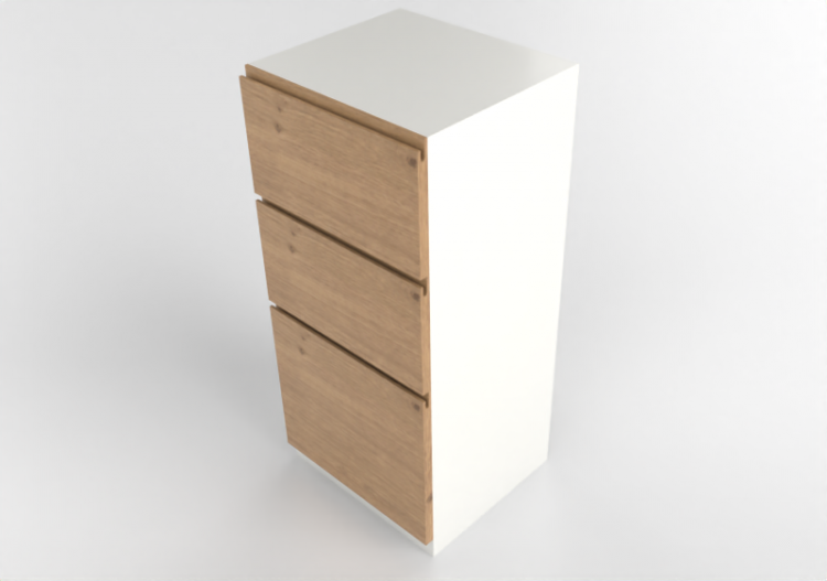 3D Furniture - Wooden piece of furniture - lacquered...