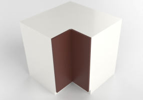 3D Furniture - Corner cabinet in lacquered wood - Ikea - Method