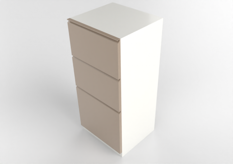 3D Furniture - Wooden piece of furniture - lacquered...