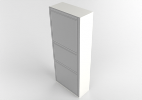 3D M&ouml;bel - Schrank aus Holz lackiert - Ikea - Metod - Bodbyn