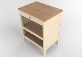 3D Möbel - Kücheninsel aus Holz lackiert - Ikea - Tornviken