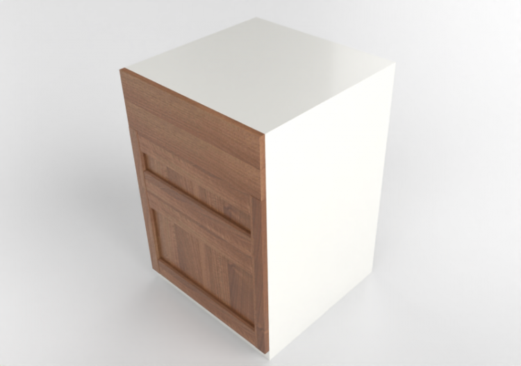 3D Möbel - Schrank aus Holz lackiert - Ikea - Metod -...