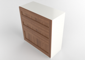 Muebles 3D - Mueble de madera lacada - Ikea - Metod - Maximera - Enk&ouml;ping