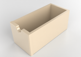 3D Zubeh&ouml;r - Beh&auml;lter aus Holz lackiert - Ikea - Tornviken