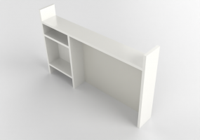 Accesorios 3D - Elemento adicional para escritorio de madera lacada - Ikea - Micke