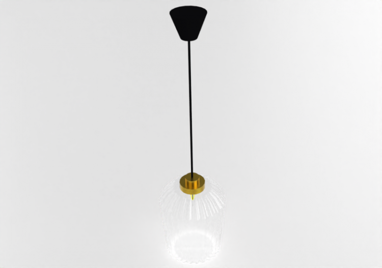 3D Ceiling Lamp - Glass pendant lamp - Ikea - Solklint -...