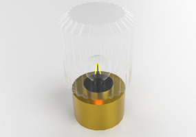 3D Table Lamp - Glass table lamp - Ikea - Solklint