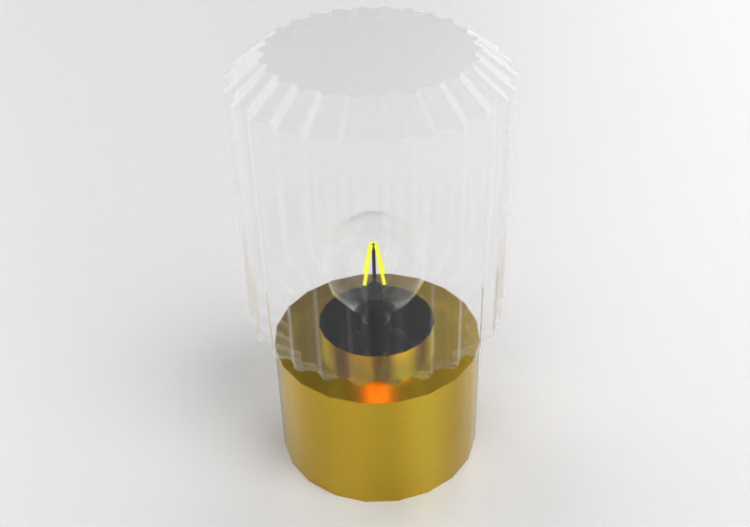 3D Table Lamp - Glass table lamp - Ikea - Solklint - ACCA...