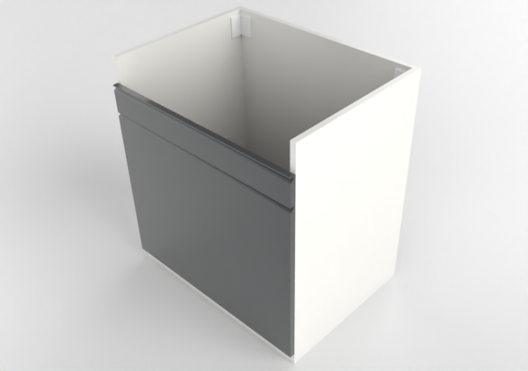 3D Unterschränke - Unterschrank für Spüle aus Holz lackiert...