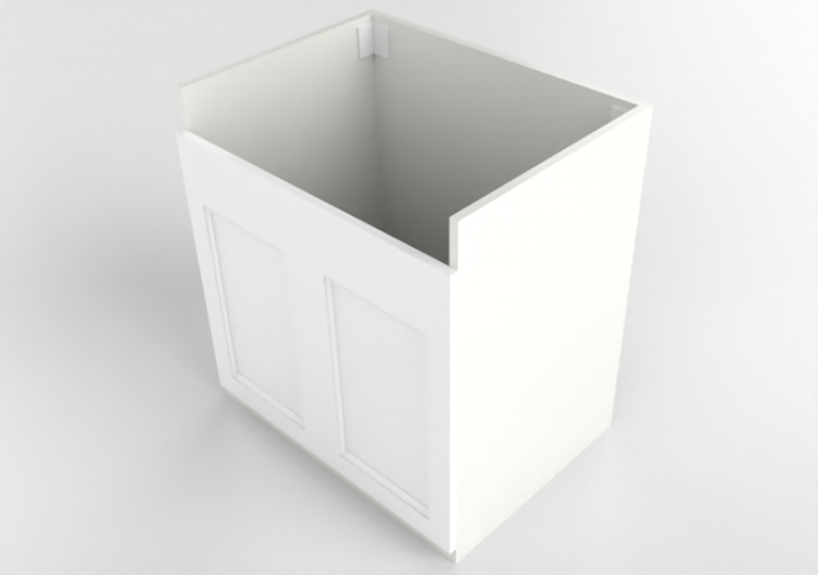 3D Bases - Lacquered wood sink base cabinet - Ikea - Metod...