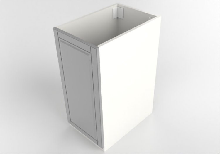 Bases 3D - Lavatório com gabinete de madeira envernizada -...