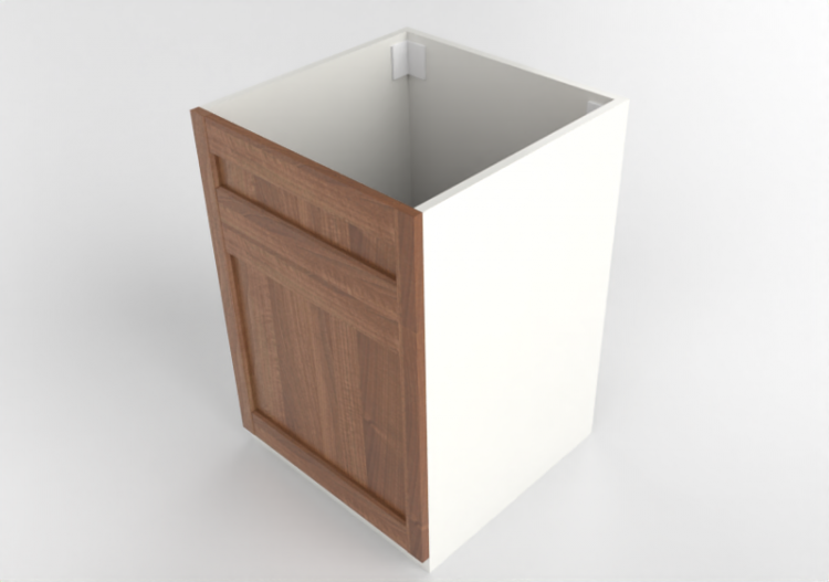 3D Bases - Lacquered wood sink base cabinet - Ikea - Method...