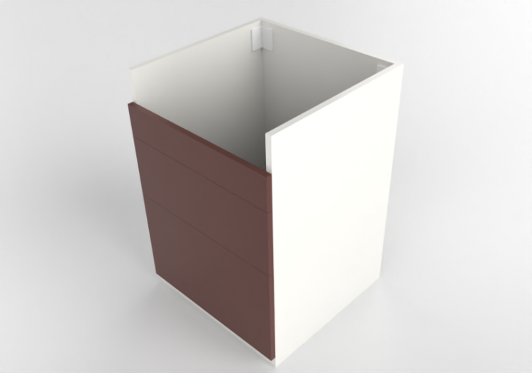 Armoires inférieures 3D - Élément bas pour évier en bois...
