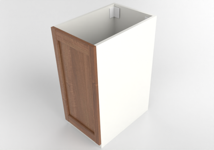 3D Bases - Armario bajo de madera lacada para fregadero -...