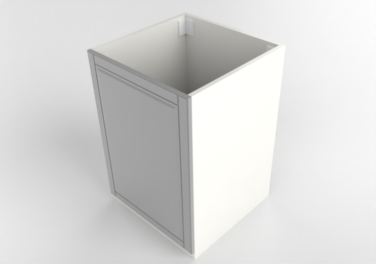 3D Bases - Armario bajo de madera lacada para fregadero -...
