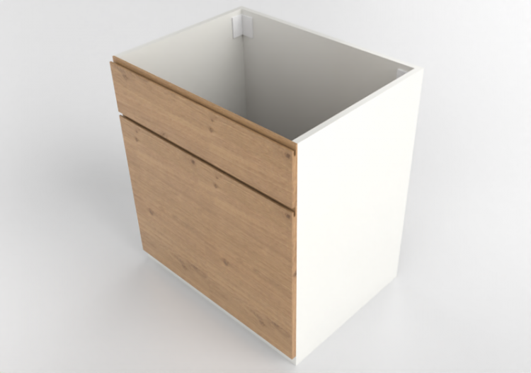 Armoires inférieures 3D - Élément bas pour évier en bois...