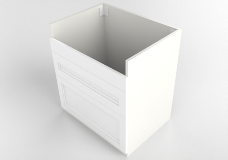 3D Unterschränke - Unterschrank für Spüle aus Holz lackiert...