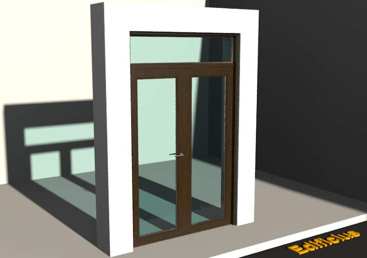 Carpinterías 3D - Clásica P[R] 2HB_SIM[1V]+1LUZSUP - ACCA...