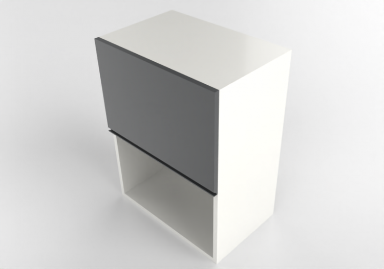 3D Hanging cabinets - Wall unit with built-in appliances -...