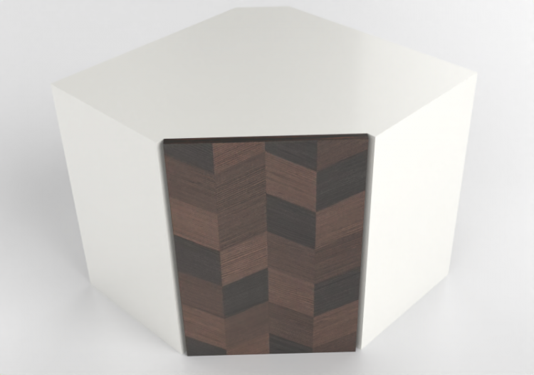 Pensili 3D - Pensile angolare in legno laccato - Ikea -...