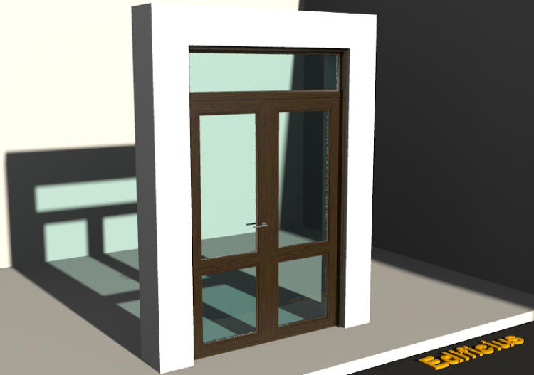 Carpinterías 3D - Clásica P[R] 2HB_SIM[2VH]+1LUZSUP - ACCA...