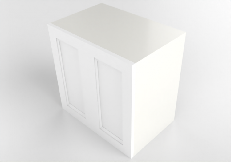 Colgantes 3D - Armario de pared con escurreplatos de madera...