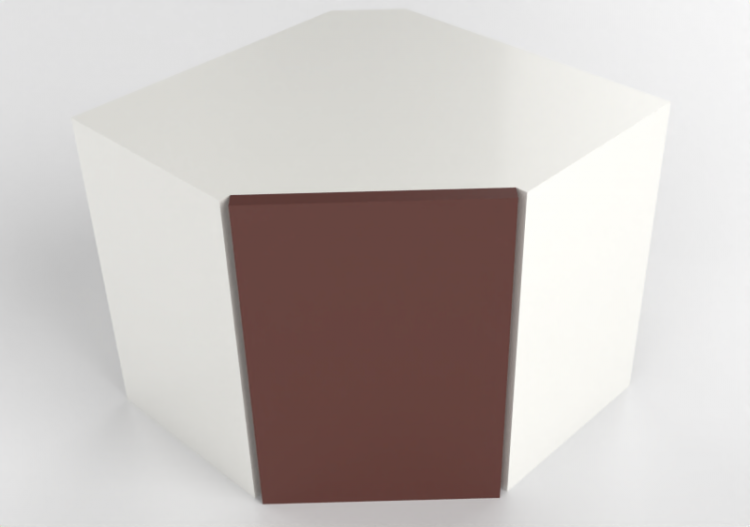 Pensili 3D - Pensile angolare in legno laccato - Ikea -...