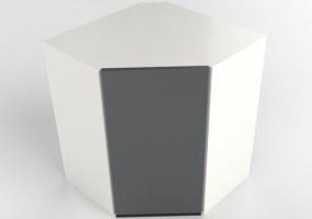 Pensili 3D - Pensile angolare in legno laccato - Ikea - Metod - Upplöv